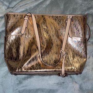 Rose Gold Michael Kors Tote Purse